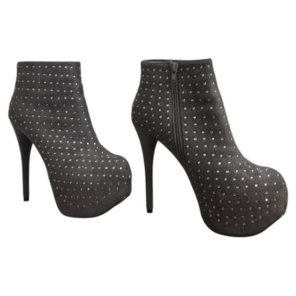 Luichiny Womens Elisa Beth Platform/Booties 7m US/37m Pre-Loved Grey - Picture 3 of 7
